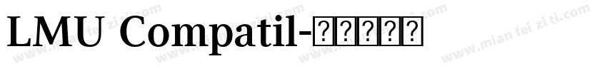 LMU Compatil字体转换